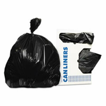 HOME IMPROVEMENT HER 56 gal 0.9 Mil Low-Density Can Liners, Black - 43 x 47 in., 100PK HO3749799
